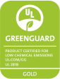 Greenguard low chemical emissions sello