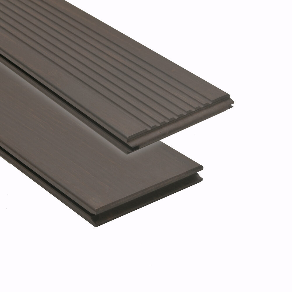 Tarima exterior Bamboo X treme Bruto (natural) Ranurado Liso 137x20 mm