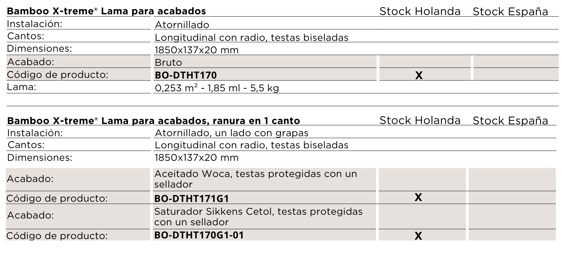 2 Bamboo X treme Lama para acabados ok 2 Bamboo X treme Lama para acabados ok